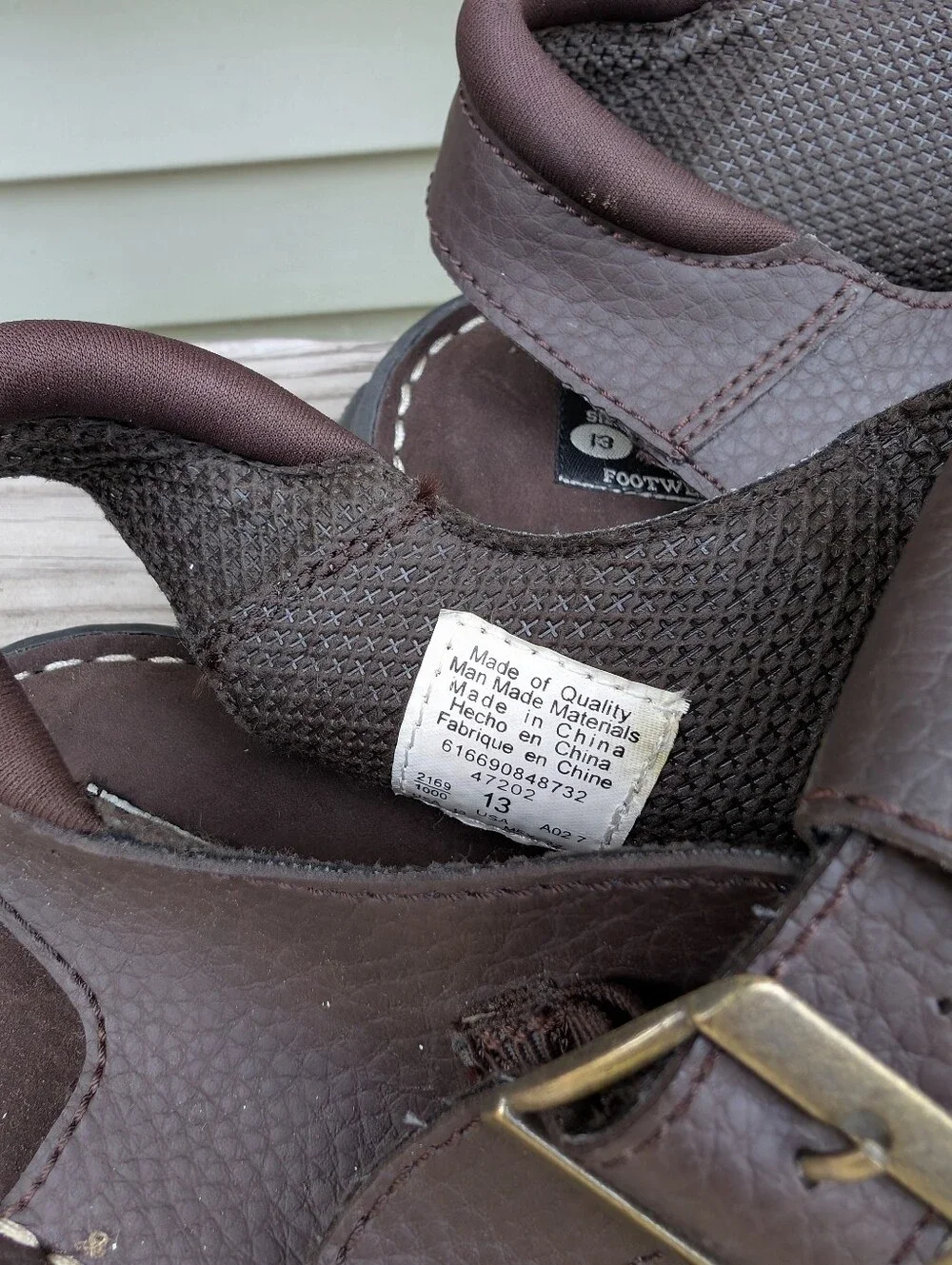 Route 66 Men's Brown Fisherman Sandals Size 13 Vintage Y2K